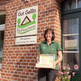 Foto: Peggy Rasim, Geschäftsführerin der BioFleischerei Gut Gallin GmbH, hat ebenfalls eine Saatguttauschbox erhalten. Fotoautorin: Katharina Possitt
